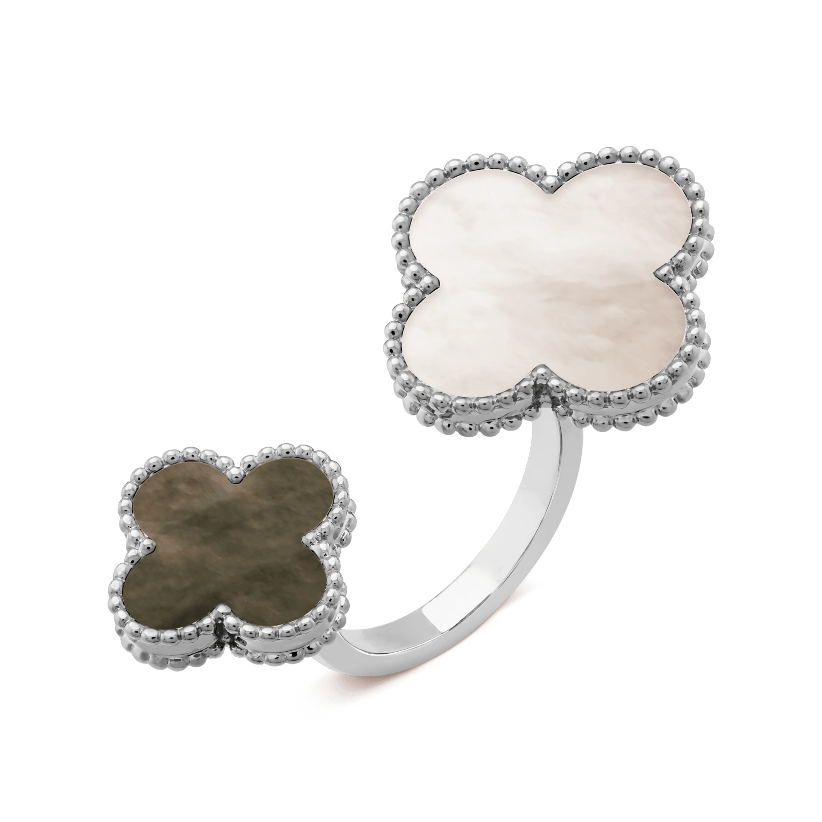 Van Cleef & Arpels VCARN05600 ring Magic Alhambra Between the Finger ring White gold Mother-of-pearl ring 1