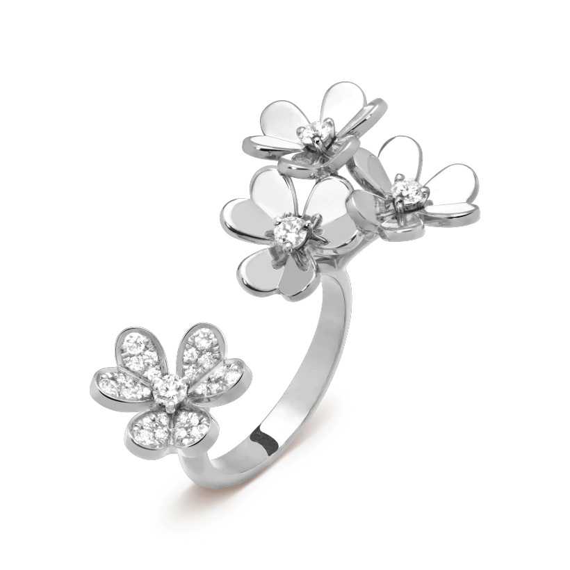 Van Cleef & Arpels VCARP6L000 Frivole Between the Finger ring White gold Diamond ring 1