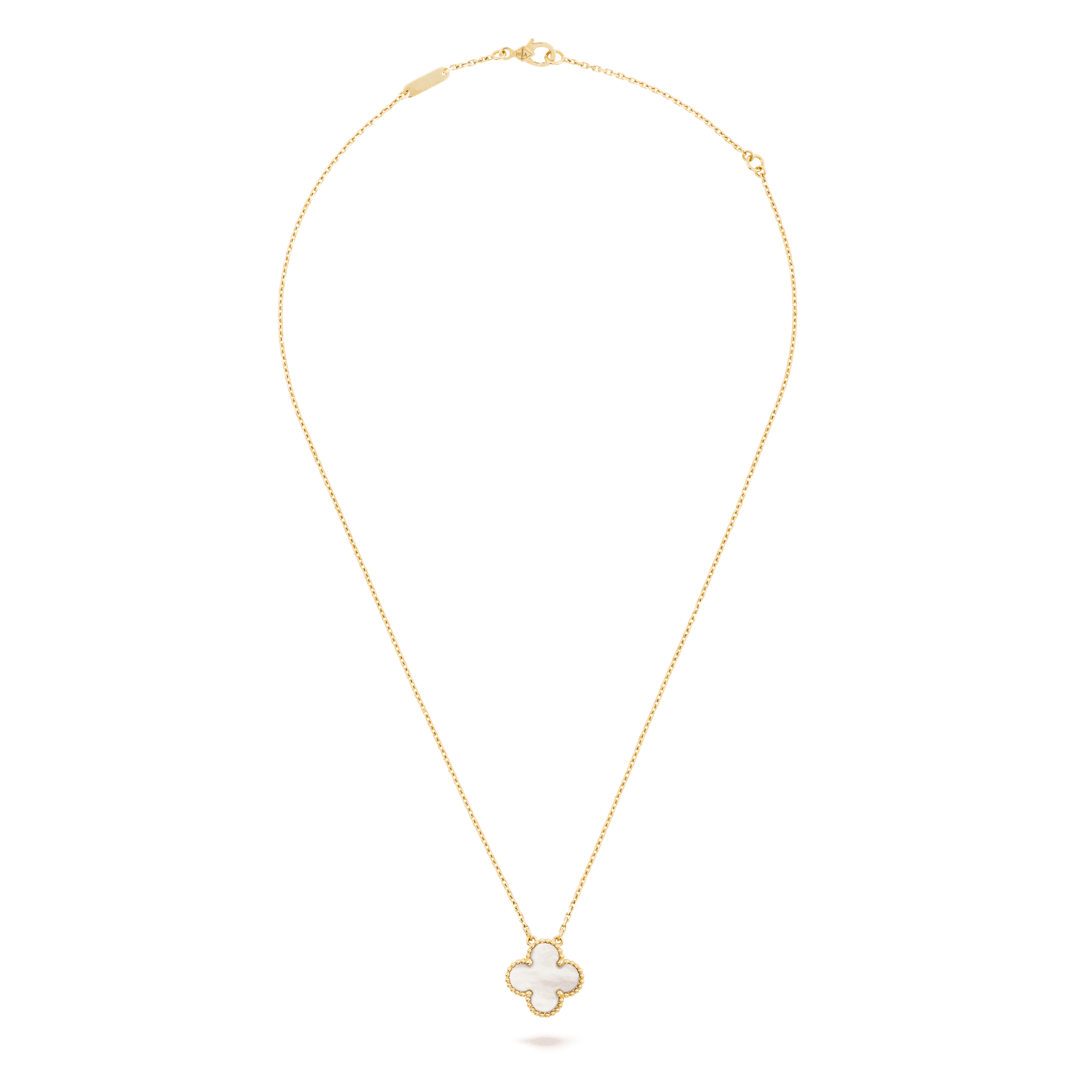 Van Cleef & Arpels VCARA45900 Vintage Alhambra Necklaces Yellow gold Mother-of-pearl pendant 5