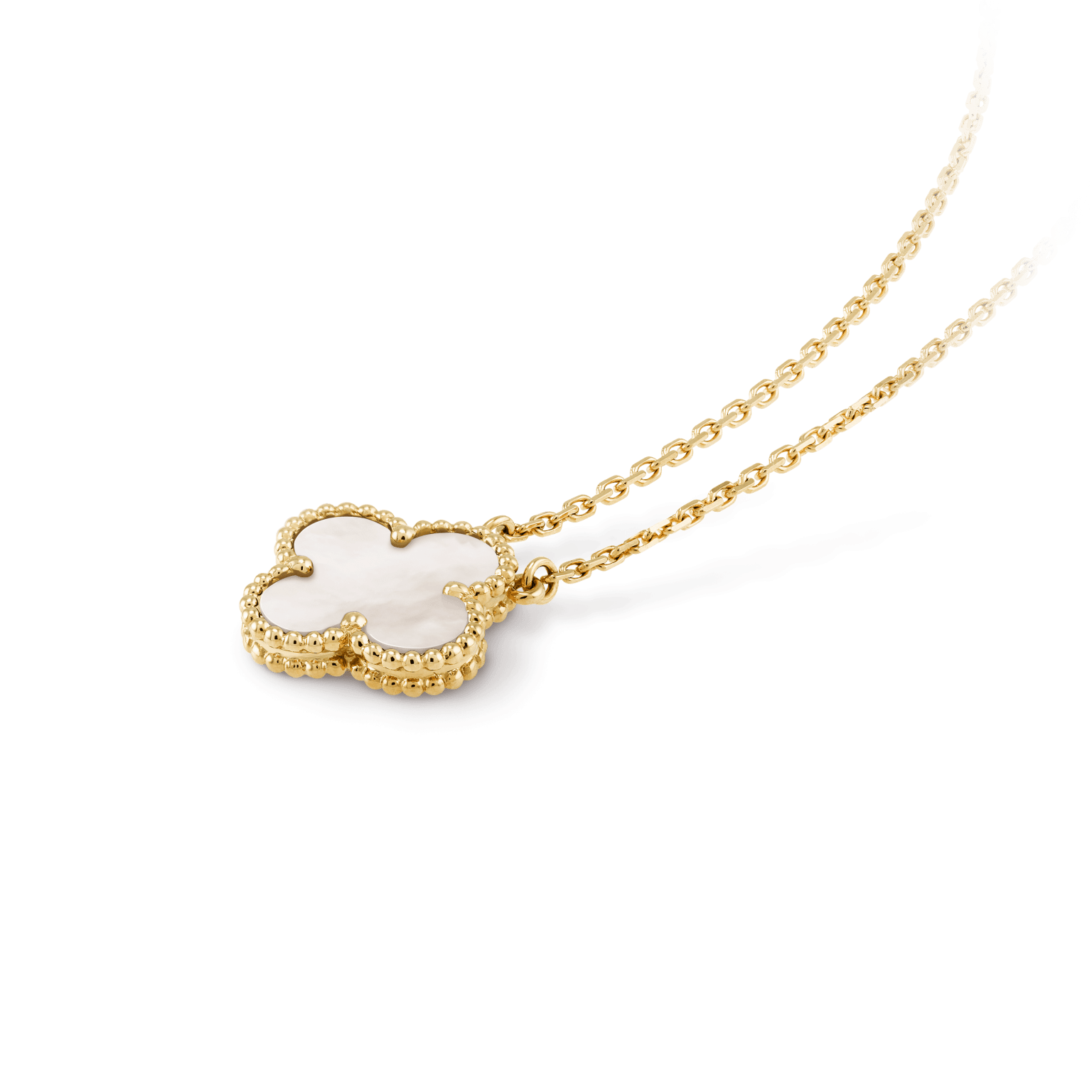 Van Cleef & Arpels VCARA45900 Vintage Alhambra Necklaces Yellow gold Mother-of-pearl pendant 4