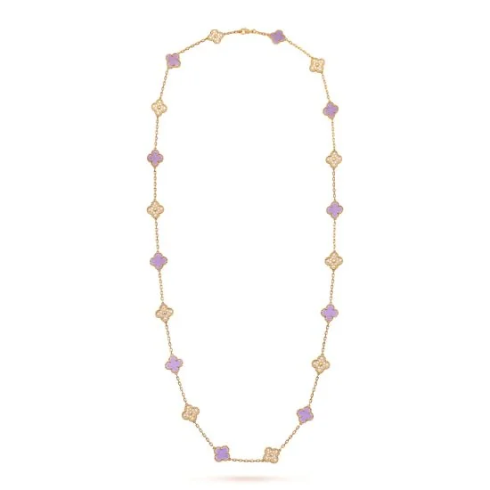 Van Cleef & Arpels VCARP0Y600 Vintage Alhambra long necklace 20 motifs Dubaï Mall Edition necklace 1