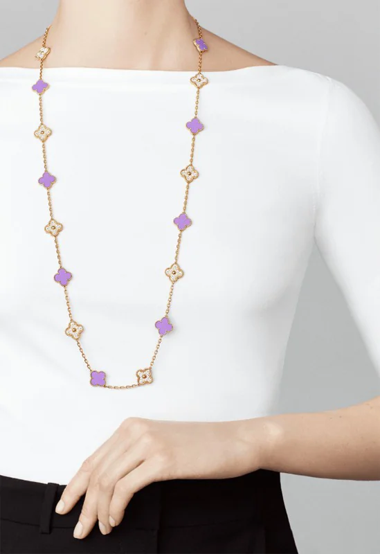 Van Cleef & Arpels VCARP0Y600 Vintage Alhambra long necklace 20 motifs Dubaï Mall Edition necklace 2