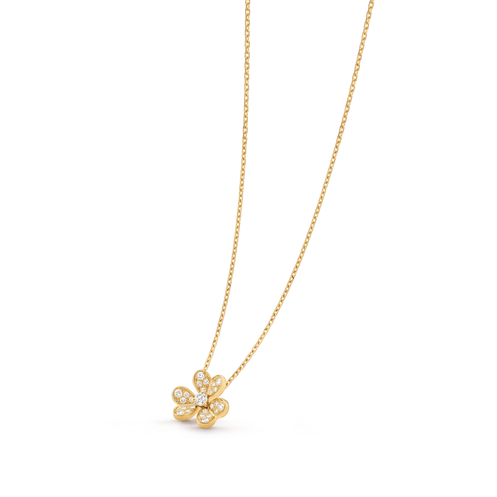 Van Cleef & Arpels VCARP24000 Frivole pendant mini model Yellow gold Diamond Necklace 5