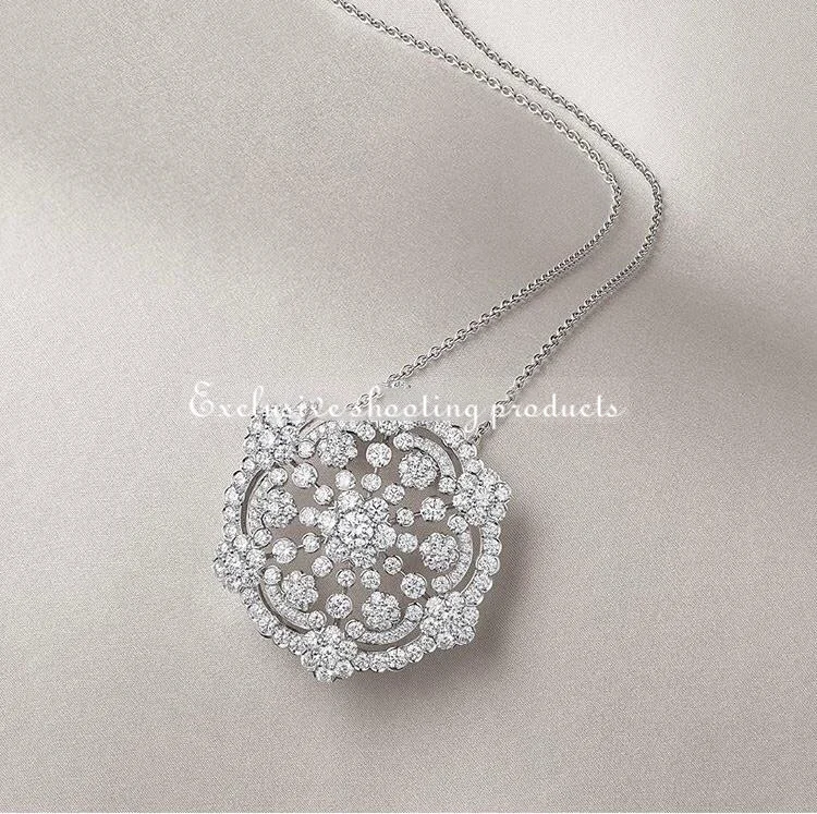 Van Cleef Arpels Snowflake Clip And Pendant Platinum Diamond Vcarp39900 Coral 22