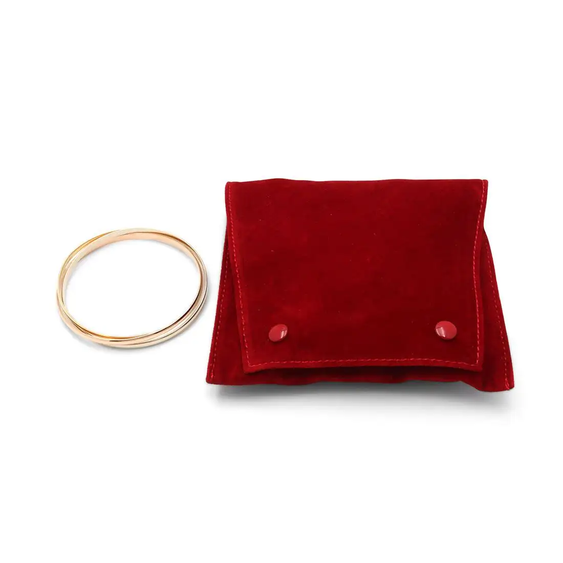 Cartier Trinity Tri Color Rolling Bracelet Coral 36