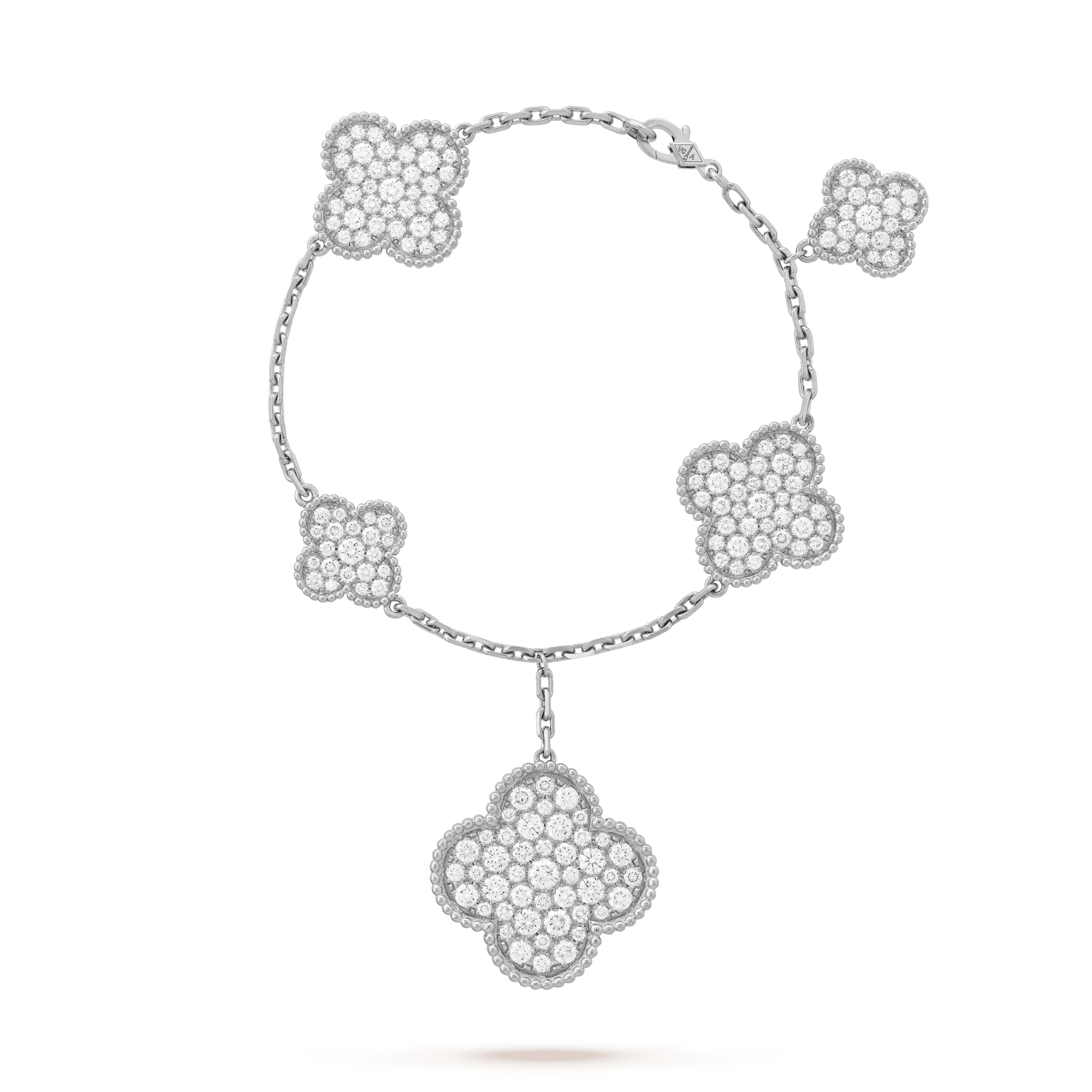 Van Cleef & Arpels VCARN9MQ00 Magic Alhambra bracelet 5 motifs White gold Diamond bracelet 1