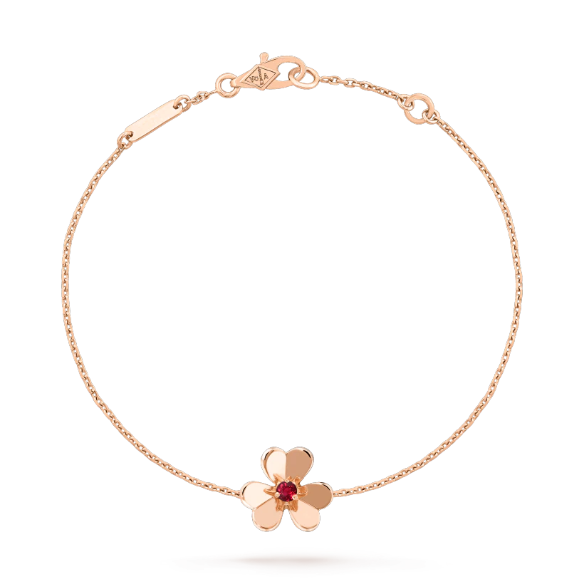 Van Cleef & Arpels VCARP7S900 Frivole bracelet mini model Rose gold Ruby bracelet 1