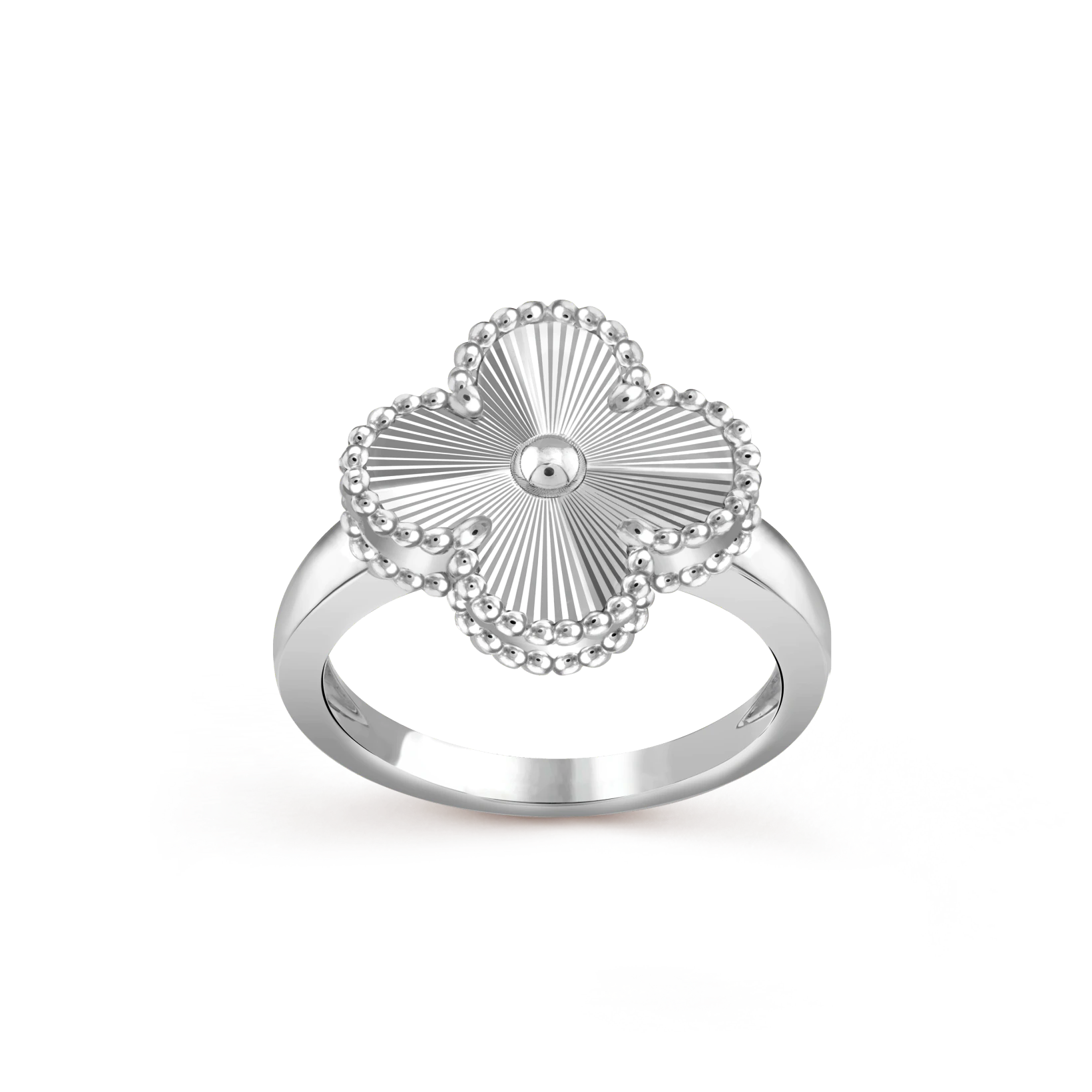 Van Cleef & Arpels VCARP9XI00 Vintage Alhambra ring 18K white gold ring 3