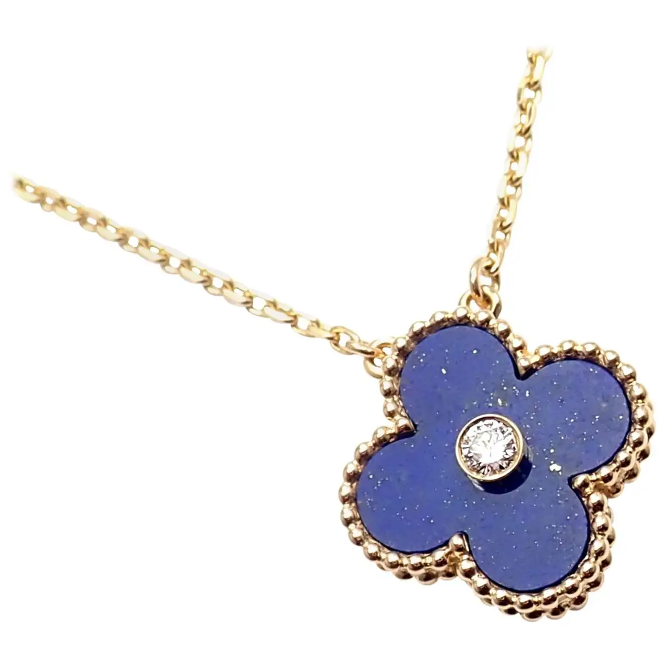 Van Cleef & Arpels Vintage Alhambra 2010 Holiday Necklace Yellow Gold Necklace 1
