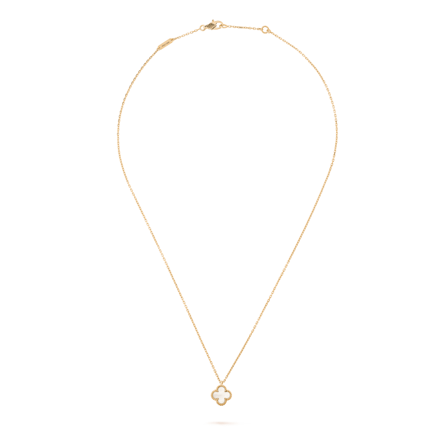 Van Cleef & Arpels Sweet VCARF69100 Alhambra pendant Yellow gold Mother-of-pearl 5