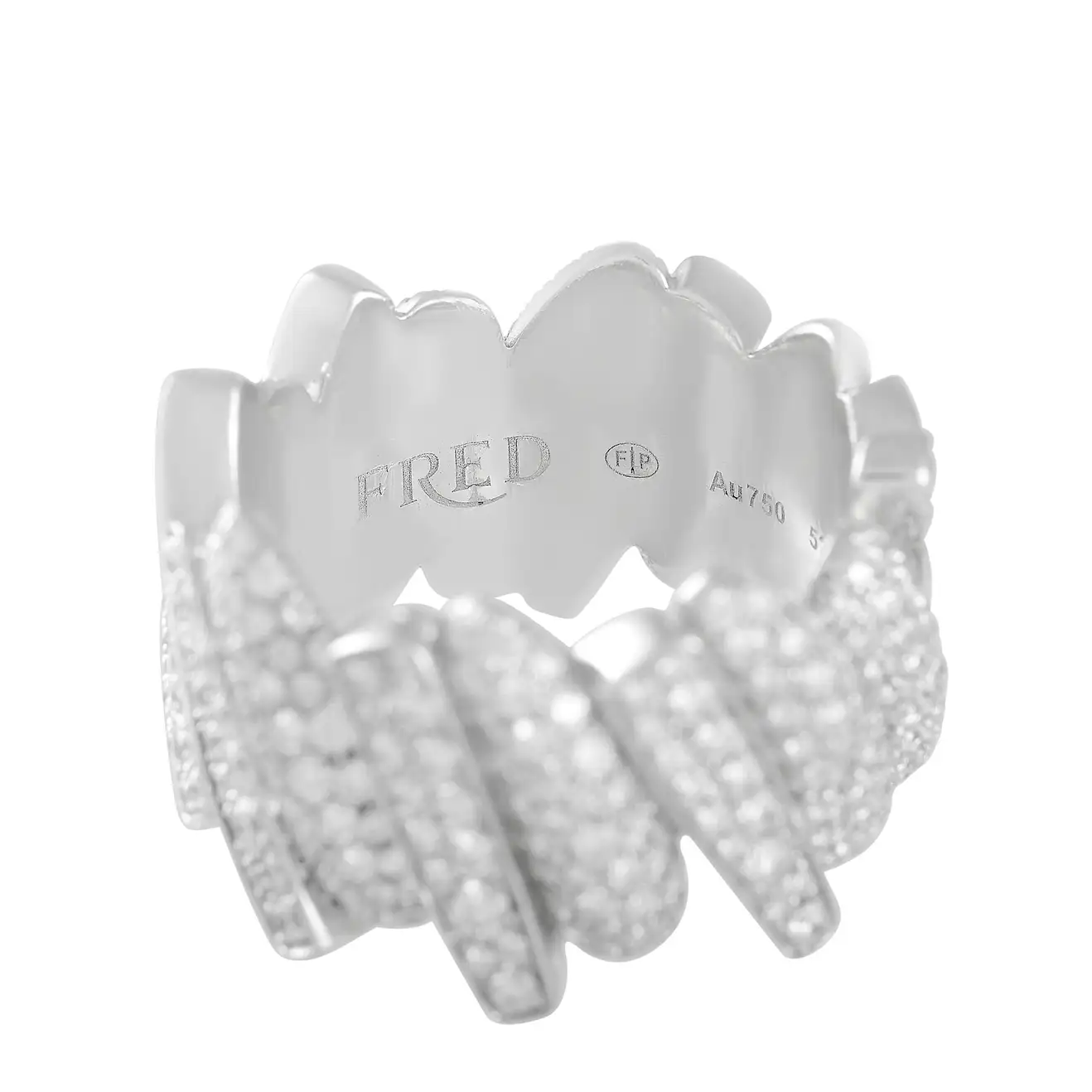 Fred Of Paris Success 18k White Gold Diamond Ring 38