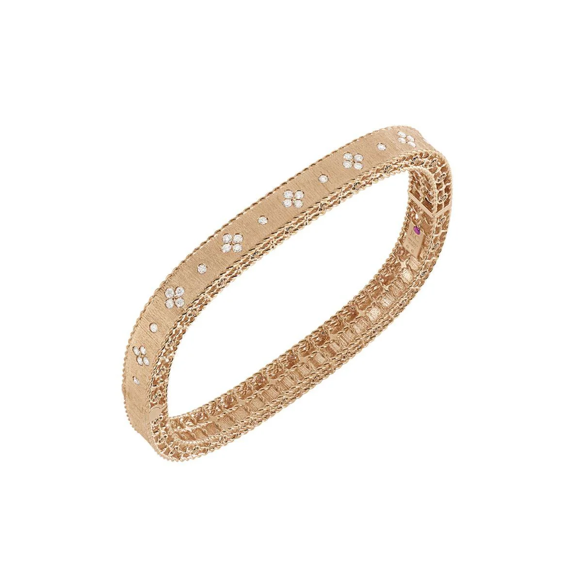 Roberto Coin Venetian Princess Bracelet Rose Gold And Diamonds 11