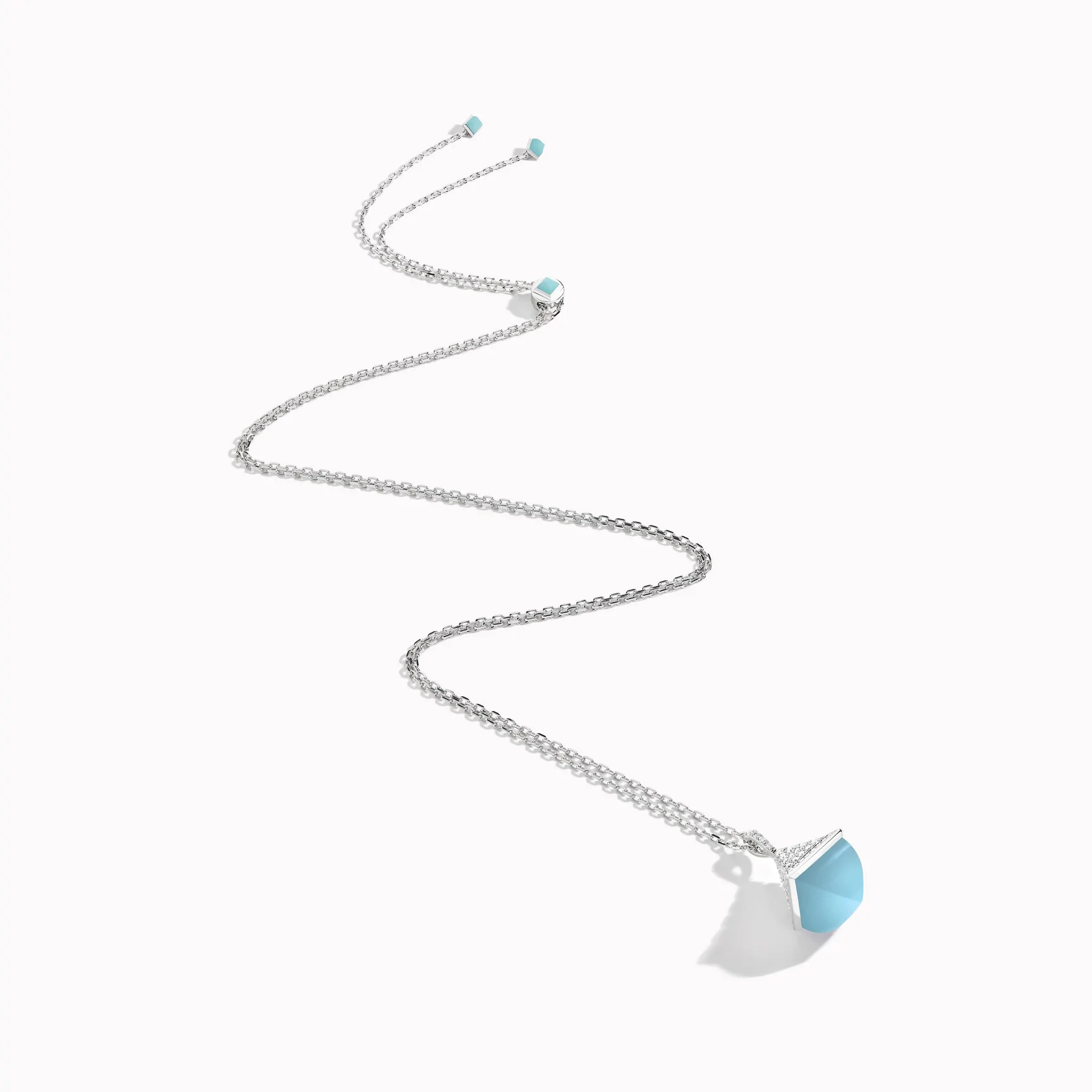 Marli Cleo Midi Rev Diamond Pendant In White Gold Sea Blue Chalcedony Cleo N22 co