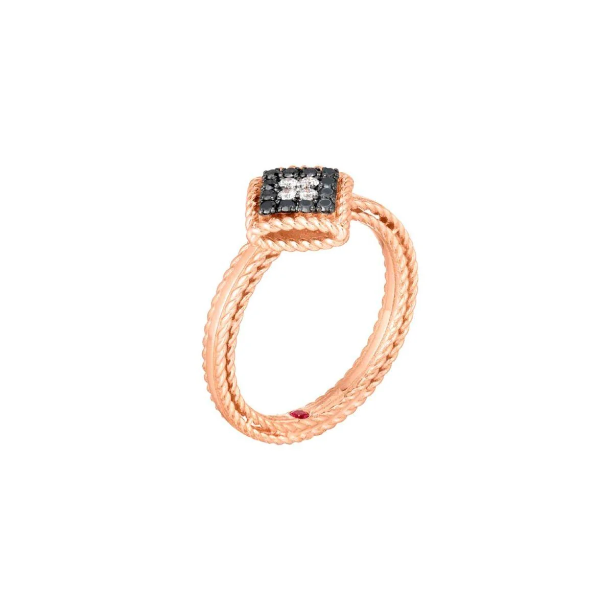 Roberto Coin Palazzo Ducale Rose Gold With Diamonds Ring 2