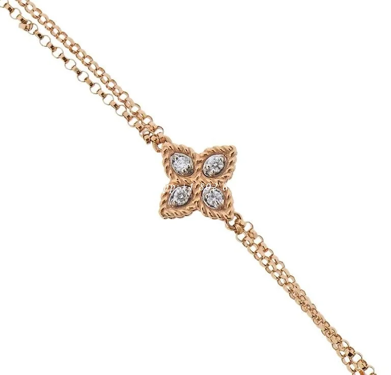 Roberto Coin Venetian Flower Diamond Necklace
