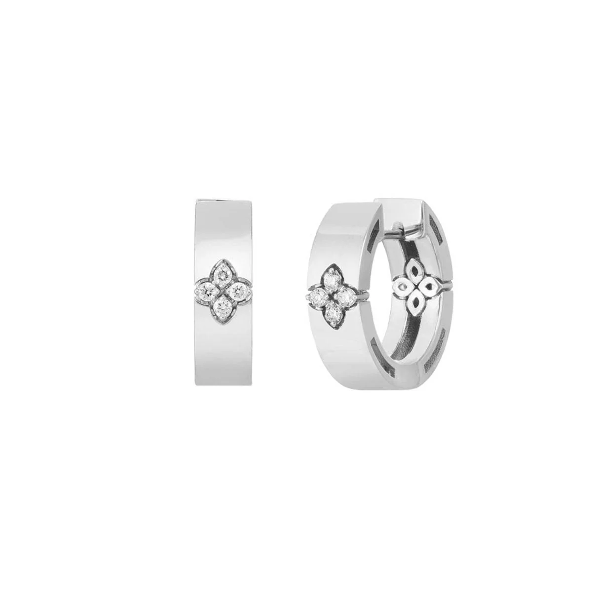Roberto Coin Love In Verona White Gold Earrings 35