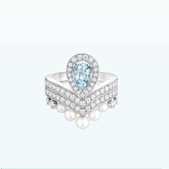 Chaumet Joséphine Aigrette Ring 083297-083292 White Gold Diamonds Combination Rings1