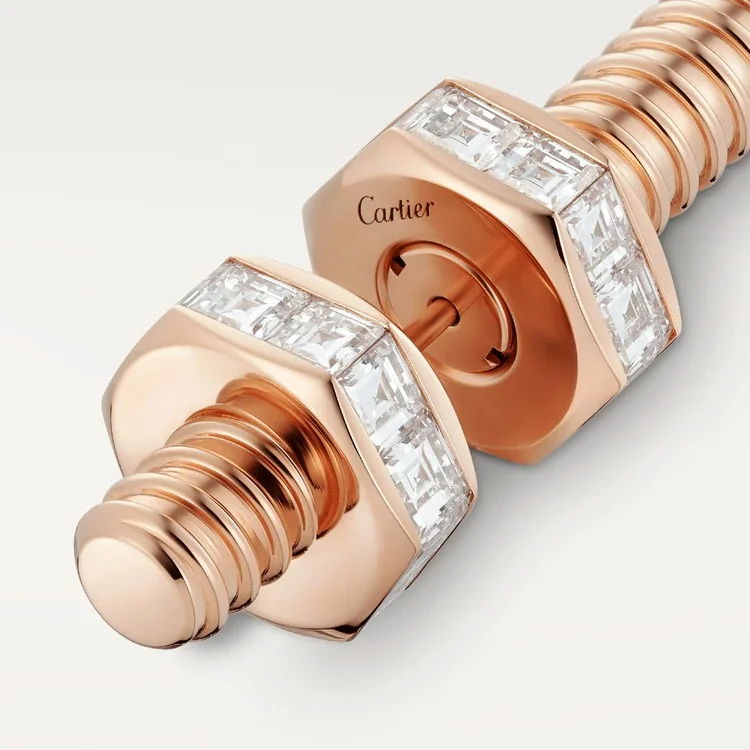 Cartier Ecrou De Cartier Earring Brooch N8515213 Coral 33