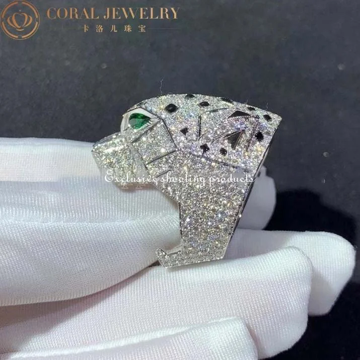 Cartier Panthère De Cartier H4179600, White Gold, Emeralds, Onyx 2