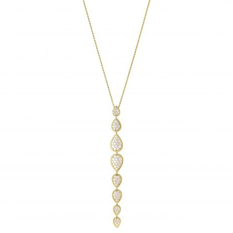 Boucheron Serpent Bohème Necklace JPN00642 Yellow Gold and Diamond Drop 1