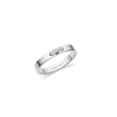 Chaumet Liens Évidence Wedding Band 081685 Platinum Diamonds 3 MM 081685