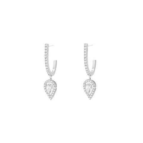 Messika Joy White Gold Earrings 07480-WG with Diamonds