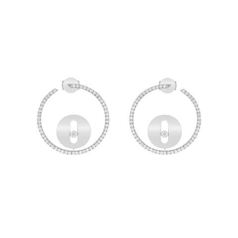 Messika Lucky Move White Gold Earrings 07515-WG with Diamonds