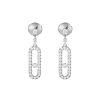 Messika Move Uno Stud White Gold Earrings 05631-WG with Diamonds 2 Messika Move Uno Stud White Gold Earrings 05631-WG with Diamonds