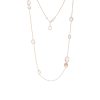 Roberto Coin Black Jade Rose Gold Necklace With Mother Of Pearl 36