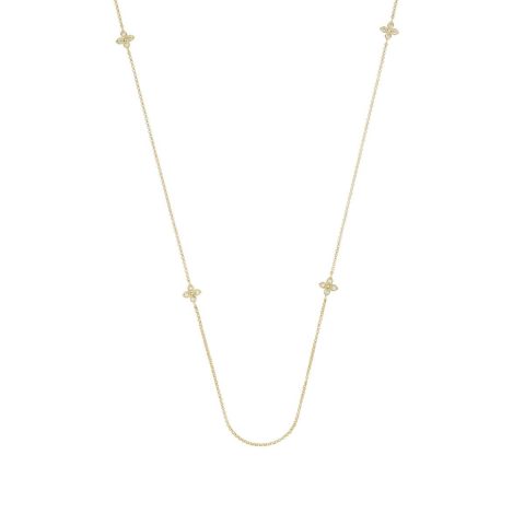 Roberto Coin Love By The Yard Yellow Gold Necklace With Diamonds 67