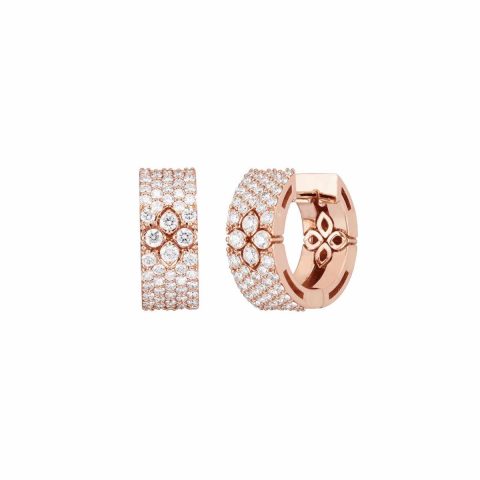 Roberto Coin Love In Verona Rose Gold Earrings With Diamonds 35