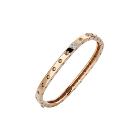 Roberto Coin Pois Moi Rose Gold Bracelet With Diamonds 56