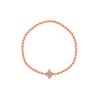 Roberto Coin Princess Flower Rose Gold And White Gold Bracelet With Diamonds 33