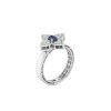 Roberto Coin Princess Flower White Gold Ring With Tanzanite And Diamonds 67