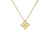 Roberto Coin Princess Flower Yellow Gold Necklace 35