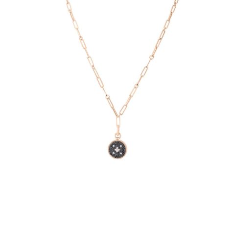 Roberto Coin Venetian Princess Necklace With White And Black Diamonds 11