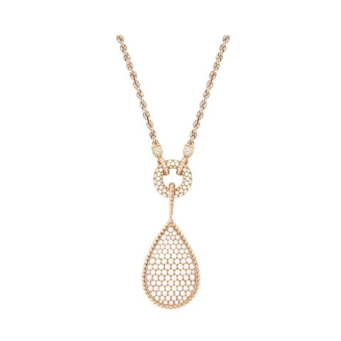 Boucheron Serpent Boheme Pink Gold Diamond Xxl Motif Pendant Jcl00931m 11
