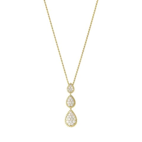 Boucheron Serpent Bohème Necklace JPN00642 Yellow Gold and Diamond Drop 1