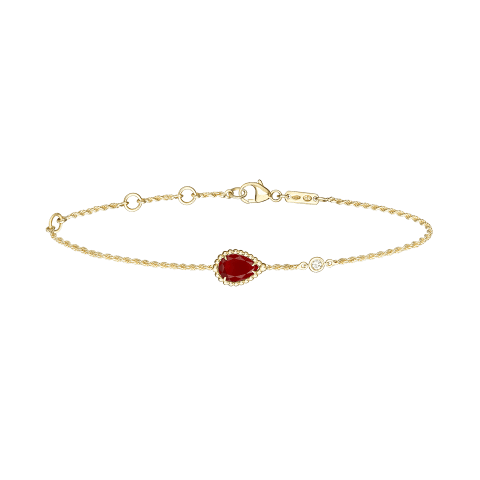 Boucheron Serpent Boheme Bracelet JBT00810 Yellow Gold Diamond Carnelian 1