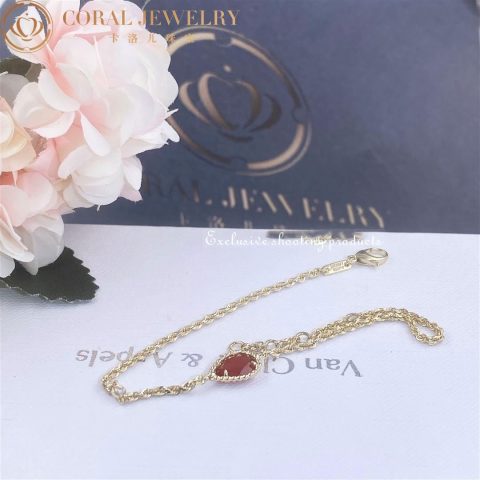 Boucheron Serpent Boheme Bracelet JBT00810 Yellow Gold Diamond Carnelian 6