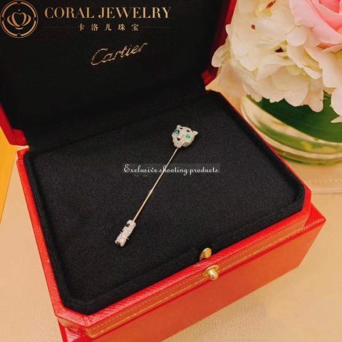 Cartier Panthère De Cartier Brooch N5300310, White Gold, Emeralds, Onyx, Diamonds3