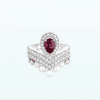 Chaumet Joséphine Aigrette Ring 083340-083292 White Gold, Rhodolite Garnet, Diamonds Combination Rings1