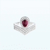 Chaumet Joséphine Aigrette Ring White Gold 083340-083590, Rhodolite Garnet, Diamonds Combination Rings 2 Chaumet Joséphine Aigrette Ring White Gold 083340-083590, Rhodolite Garnet, Diamonds Combination Rings2