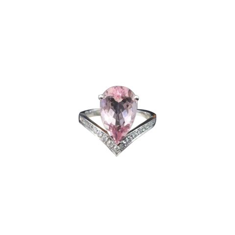 Chaumet Joséphine Aigrette Solitaire Platinum, Morganite, Diamonds1