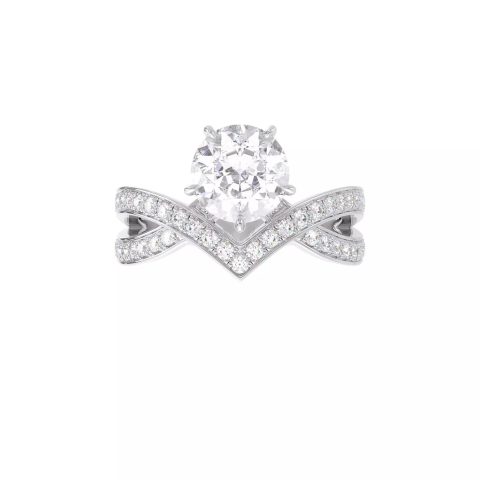 Chaumet Joséphine Amour d’Aigrette Solitaire J84089 0.50CT Platinum diamonds 1