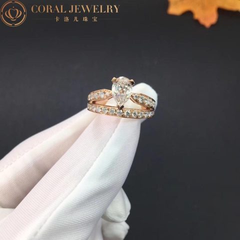 Chaumet Joséphine Aube Printanière Solitaire J4ME00 Rose Gold Diamonds 5