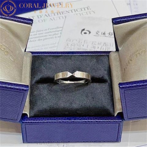 Chaumet Joséphine Triomphe De Chaumet Wedding Band 083836 Platinum Diamond 4.5 mm