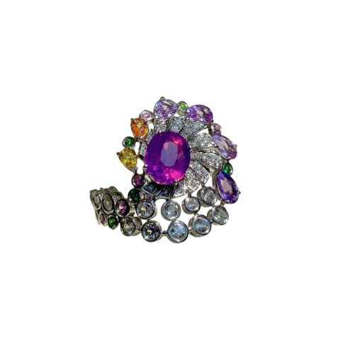 Chaumet Les Ciels De Chaumet Nuages Dor Diamond Ring Coral 18