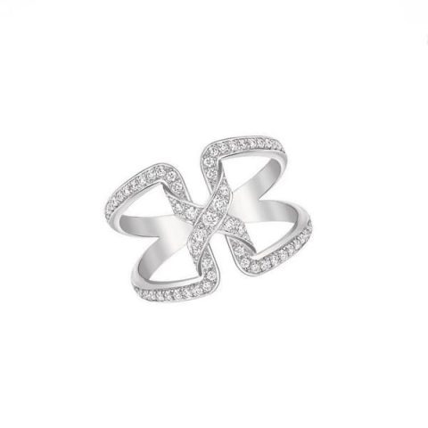 Chaumet Liens Croisés white gold and diamond 082263 2