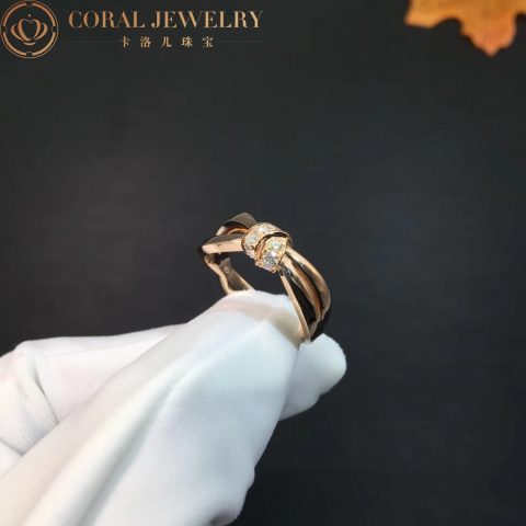 Chaumet Liens Séduction Ring 083055 Rose Gold Diamonds 5
